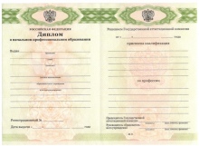 Диплом ПТУ с 2011 по 2013 годы